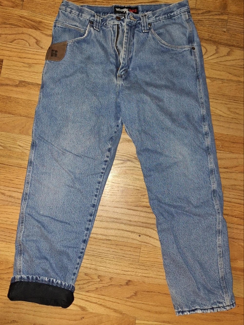 Wrangler Fleece Lined Riggs Jeans 32x30 Workwear Utility Mens